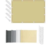 PDSYCB Voile d'ombrage 3.5x3.5m Jaune Toile Ombrage Rectangulaire Imperméable Une Protection des Rayons UV à 95% avec Kit Fixation pour Extérieur, Terrasse, Jardins et Serreson
