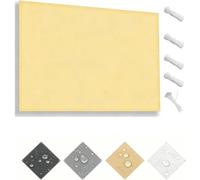 PDSYCB Voile D'ombrage 4.5x10m, Rectangulaire Imperméable, Polyesters Haute densité (PES), 95% Protection UV Toile Ombrage avec Oeillets et Cordons pour Terrasse, Balcon, Jardin, Jaune