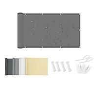 PDSYCB Voile d'Ombrage Rectangulaire 1.8x2.6m, Imperméable Protection, 95% d'ombrage avec Oeillet Cordon, comme Filet Brise-Vue, Patio, Jardins, Terrasses, Piscines, Camping-Cars, Gris foncé
