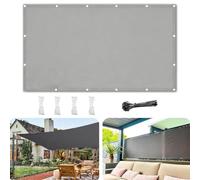 PDSYCB Voile d'ombrage Rectangulaire Imperméable & Anti-UV 1x4m Gris Clair Résistant aux Intempéries Toile Ombrage Dissipation Rapide de la Chaleur pour Jardin et Terrasse