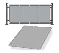 PDSYCB Voile d'ombre 2.5x1m, Rectangulaire Imperméable Bâche dombrages Voiles Solaire, Scellement des Coutures et Protection UV Jusqu’à 95% pour Jardin, Terrasse, Extérieur, Camping, Gris argenté