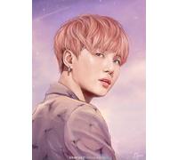 PDSYUCHEN 1000 Pièces ，Coloré Puzzles ，Images ，Gifts ，Korea Boyband BT S Jimins Art Affiche ，Jouets Éducatifs pour Soulager Le Stress chez Les Adultes - Tz230Kj