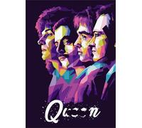 PDSYUCHEN 1000 Pièces ，Difficult Puzzle ，Gifts ，Images ，Queen.Band Colour Fun Affiche Puzzles ，Jeu De Défi pour Adultes ，Décoration Murale - Tz231Kj