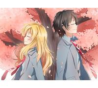 PDSYUCHEN 1000 Pièces - Fun Puzzle - Affiche - Gifts - Your Lie in Aprils Japanese Animes Images - Jouets Personnalisés pour Enfants - Tz408Kj