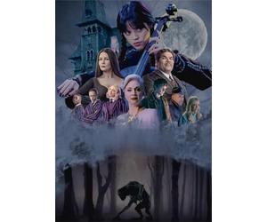 PDSYUCHEN 1000 Pièces Puzzle - Difficult Puzzle - Classic Horror Movie Wednesdays Poster - Jouets De Défi Personnalisés pour Adultes Gifts - Jw152Th