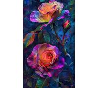 PDSYUCHEN Difficult Puzzle - 1000 Pièces - Colorful - Rosess Art Painting - Jeux De Réduction du Stress en Famille - Jeux De Mémoire Et De Cognition pour Les Personnes Âgées Gifts - Jw26Th