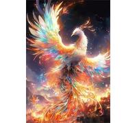 PDSYUCHEN Irregular Puzzle 1000 Pièces,Difficult Puzzle,Phoenixs Abstract Painting ，Jeu De Mémoire Et De Cognition ，Jouets De Défi Personnalisés pour Adultes - Jw20Th
