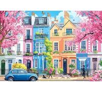 PDSYUCHEN Puzzle 1000 Pièces - Affiche - Gifts - Coloré Streets Abstract Painting - Jeu Personnalisé pour Enfants Et Adultes - Décoration Intérieure - Tz337Kj