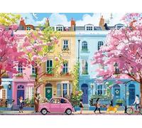 PDSYUCHEN Puzzle 1000 Pièces - Affiche - Gifts - Coloré Streets Abstract Painting - Jeu Personnalisé pour Enfants Et Adultes - Décoration Intérieure - Tz336Kj