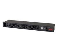 APC Bandeau de prises - AP7821B - Distribution d'alimentation (avec compteur, 1U, 208/230 V, 8 Sorties C13; IEC C20)