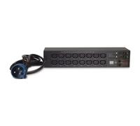PDU en rack commuté APC AP7922B - Unité de distribution secteur (rack-montable) - CA 230 V - Ethernet 10/100 - entrée : IEC 60309 32A - connecteurs de sortie : 16 (power IEC 60320 C13) - 2U -...