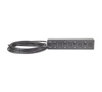 PDU en rack de base APC - Unité de distribution d'alimentation (rack-montable) - CA 230 V - entrée : câble - connecteurs de sortie : 4 (IEC 60320 C19) - 2U - 19" - 8.5 m cordon - noir - pour P/N:...