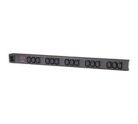 PDU en rack de base APC Zero U - Unité de distribution d'alimentation (rack-montable) - CA 120/208/230 V - entrée : IEC 60320 C20 - connecteurs de sortie : 15 (power IEC 60320 C13) - 0U - 2.4 m cordon