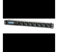PDU Güde 8311-1 avec mesure 7 prises Type F 16A 230V 1U rack 19" 434mm noir pour datacenter