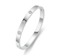 PDWZNBA Bracelet d'amitié tendance en acier inoxydable plaqué or 18 carats pour femme, 7.1, Acier inoxydable, Pas de pierre précieuse