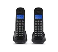 Profoon PDX-320 - Téléphone DECT sans fil - 50 entrées - Identification de l'appelant - Noir