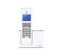 PDX-8400TE - Téléphone sans fil avec 1 combiné, blanc/taupe