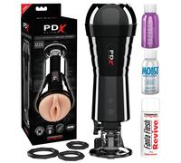 PDX Cock Compressor - pompe vibrante masturbateur vaginal (noir)