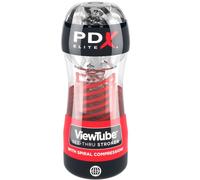 PDX ELITE - STROKER VIEWTUBE 2 SPIRALE COMPRESSION TRANSPARENT