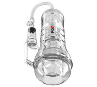 PDX ELITE - VIEWTUBE VAC XXL MANGE TRANSPARENTE AVEC POMPE D'ASPIRATION 27,3 CM