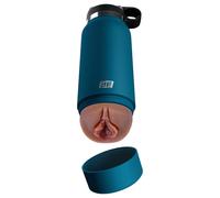 PDX - Fuck Flask Private Pleaser - vaginette dans une flasque (bleu-brun)