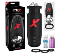 PDX Moto Bator - stimulateur masturbateur va-et-vient succion - noir