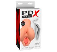 PDX Pick Your Pleasure - 2en1 masturbateur réaliste (naturel)