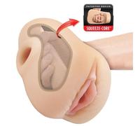 PDX PLUS - VISAGE RÉALISTE VAGIN PUSSY POUNDER SQUEEZE STROKER 18 CM
