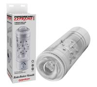 PDX Roto-Bator - masturbateur bouche vibrant - blanc