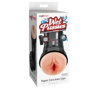Wet Pussies - masturbateur vagin réaliste - bouche pulpeuse - couleur chair