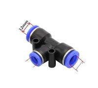 PE Air Connectors 4mm 6mm 8mm 10 12MM Pneumatic Fitting Quick Slip Lock Tee 3Way Pipe Water Hose Tube Connector NWPNLXEA(PEG 12-16)