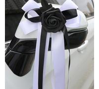 PE Artificial Bow 17cm Wide Car Decor PE Artificial Bow 17cm(2PC black)