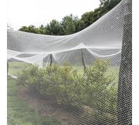 PE Filet Anti Grele Cerisier, Réutilisable Potager pour Protéger Balcons Jardins Clôtures Vergers(Blanc)(5x5m)