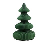 PE Grand Sapin de Noël 176cm Pliable en Papier Alvéolé - Décoration Nordique Moderne pour Vitrine & Maison, Réutilisable (Grey Green, 145cm)
