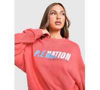PE Nation Arena Crew Sweatshirt - Rouge L