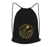 PE Sac Armoiries De La République Tchétchène D'Itchkérie Résistant Sac À Dos À Cordon De Serrage Étanche Sack Sport Gymnastique pour Homme Basket-Ball École 39X46Cm