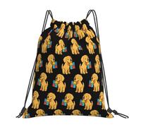 PE Sac Autisme Chien Puzzle Autiste Étanche Sac À Dos À Cordon De Serrage Leger Sacs De Gym pour Salle Vacances Basket-Ball 39X46Cm