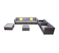 PE Wicker Rattan Corner Sofa Set Patio Furniture Set in Stock for The Outdoors and Patio
