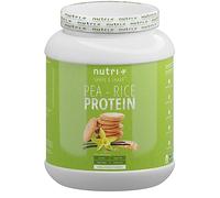 PEA PROTEIN - RICE PROTEIN Vanilla Biscuit 1kg - protéine multi-composant végétalienne - shake sans lactose, lait et caséine - convient aux intolérants au soja