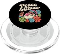 Peace and Cheer Groovy Rétro Père Noël Hippie Vacances PopSockets PopGrip pour MagSafe