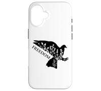 Peace and Freedom Sign That Says Freedom Dove Freedom Saying Coque pour iPhone 16