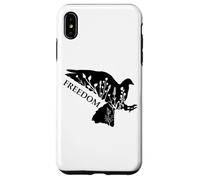 Peace and Freedom Sign That Says Freedom Dove Freedom Saying Coque pour iPhone XS Max