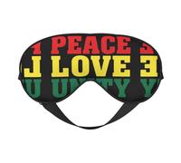 Peace and Love Masque de sommeil doux pour les yeux pour la maison et le camping, bloque la lumière, confortable pour la plupart des utilisateurs