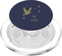 Peace at Christmas with Dove in Flight Logo Festif PopSockets PopGrip pour MagSafe