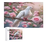 Peace Dove Puzzles en Bois 1000 Pièces Adultes, Poster Jigsaw Puzzle, Design Unique Jouet ÉduChatif pour Adolescents Et Enfants （75×50cm）