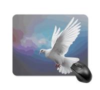 Peace Dove Tapis de souris carré portable avec base en caoutchouc antidérapant 20 x 25 cm Tapis de souris ultra fin pour ordinateur portable Accessoires de bureau