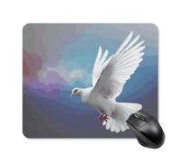 Peace Dove Tapis de souris carré portable avec base en caoutchouc antidérapant 25 x 30 cm Tapis de souris ultra fin pour ordinateur portable Accessoires de bureau