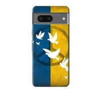 Peace Dove Ukraine Flag Etui Coque Housse pour Google Pixel 7a