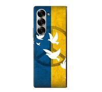 Peace Dove Ukraine Flag Etui Coque Housse pour Samsung Galaxy Z Fold 7