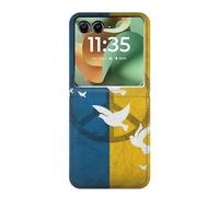 Peace Dove Ukraine Flag Etui Flip Housse Cuir pour Motorola Razr 60, Razr 2025